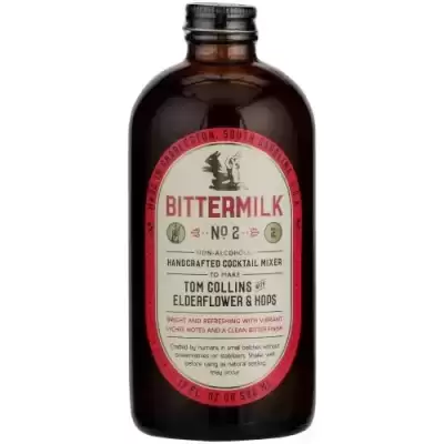 Bittermilk No.2 Tom Collins Mix With Elderflower & Hops ? All Natural Handcrafted Cocktail Mixer ? J