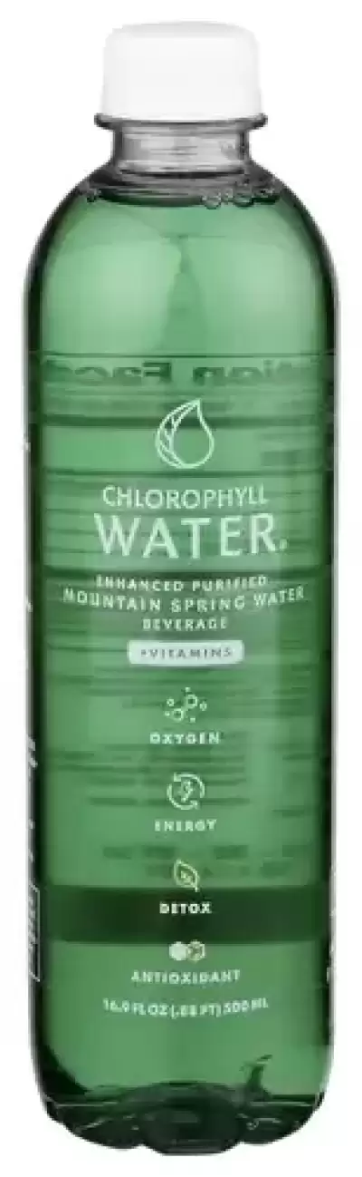 Chlorophyll Water, Purified Mountain Spring Water, 16.9 Oz(Case Of 12)