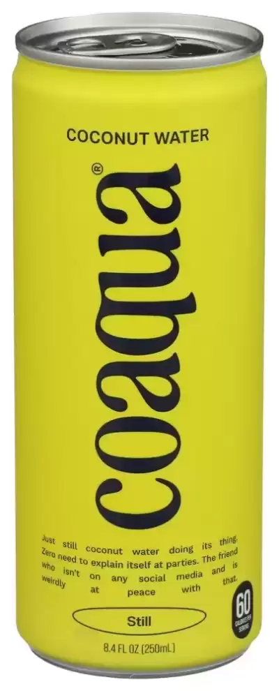 Coaqua, Original Super Premium Coconut Water, 8.4 Oz(Case Of 6)