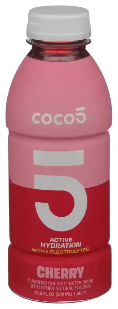 Coco5, Cherry Coconut Water, 16.9 Oz(Case Of 12)