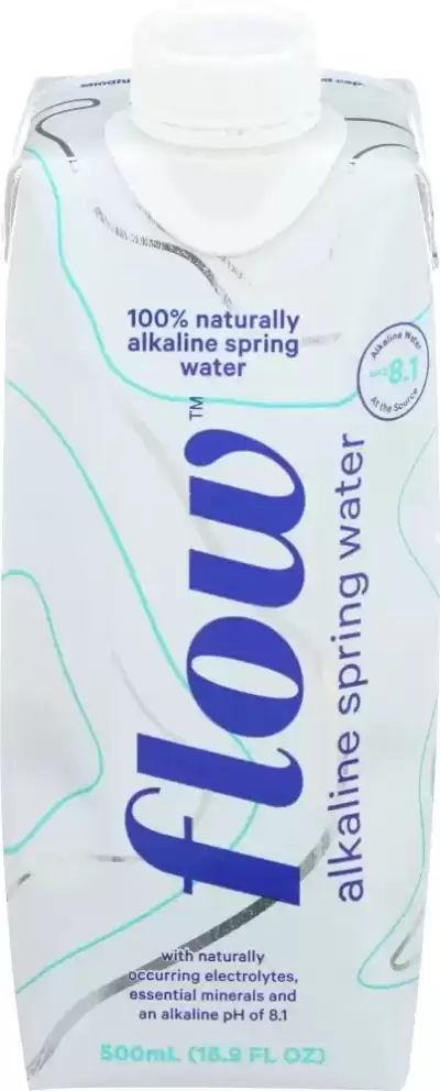 Flow Water, Spring Water Natural Alkaline, Case Of 12 X 16.9 Oz