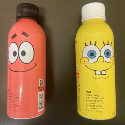 Path Purified Water Nickelodeon Spongebob Patrick Refillable Bottle - 16.9 Fl Oz