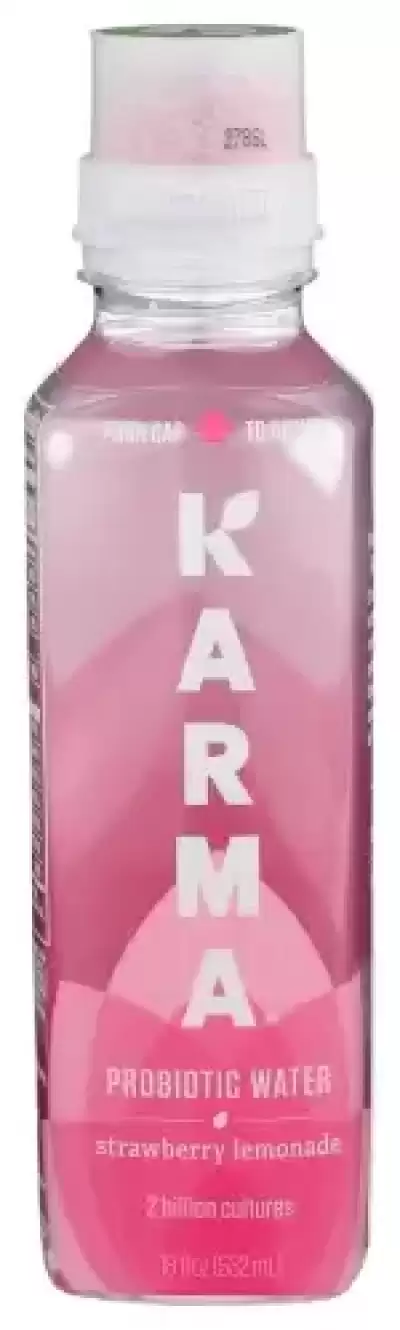 Karma Probiotic Water Strawberry Lemonade 18 Fl. Oz. 1 Count Bottle