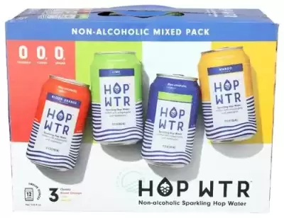 Hop Water, Sparkling Hop Water Variety, 144 Oz(Case Of 2)