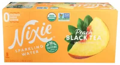Nixie, Water Sprk Peach Blk Tea, Case Of 3 X 96 Oz