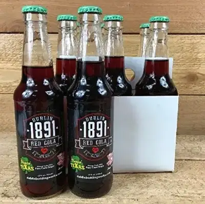 Red Cola 1891 Original Soda Real Pure Cane Sugar 12 Oz Bottles (Makers Of Dublin Dr Pepper)