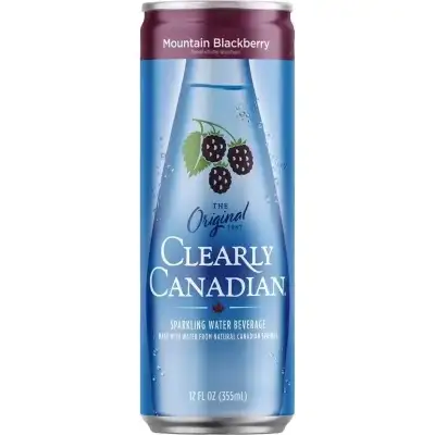 Clearly Canadian Black Berry Sparkling Spring Water 12 Fl. Oz.