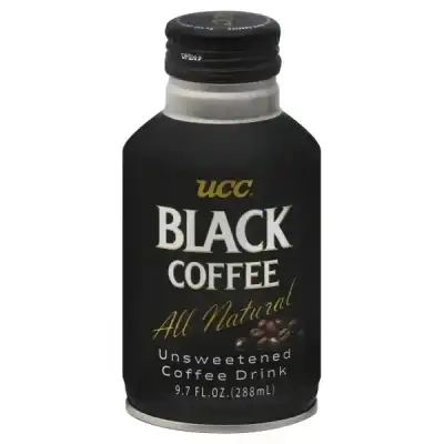 Ucc All Natural Unsweetened Black Coffee Drink 9.7 Oz.