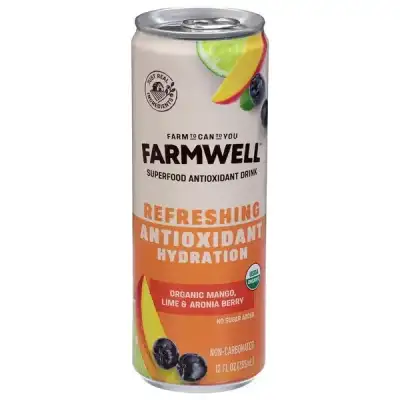 Farmwell Organic Superfood Antioxidant Drink Mango Lime & Aronia Berry 12 Oz