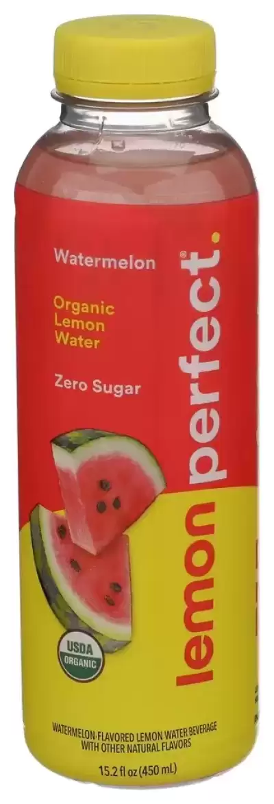 Lemon Perfect, Organic Lemon Water Watermelon, 15.2 Oz (Case Of 12)