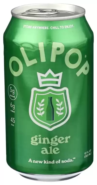Olipop Ginger Ale Prebiotic Soda Sgl, 12 Fz