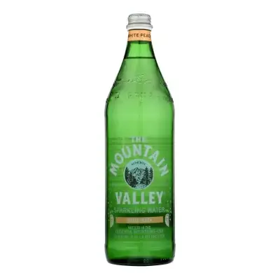 Mountain Valley, White Peach Sparkling Water, 33.8 Oz (Case Of 12)