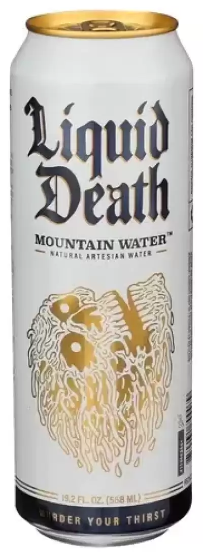 Liquid Death Mountain Water Spring Water 19.2 Oz (4)