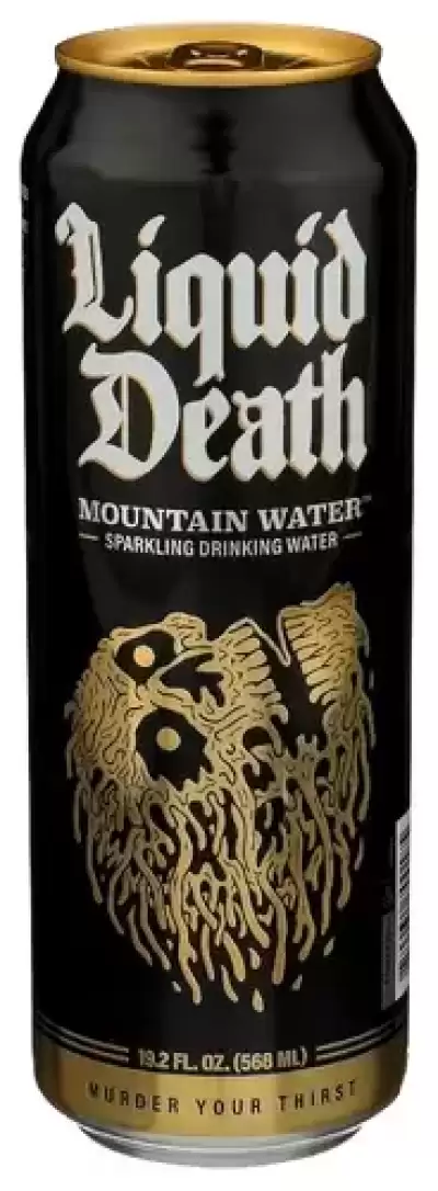 Liquid Death Sparkling Water Sparkling Natural Mineral Water 19.2 Oz (4)