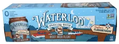 Waterloo Sparkling Water, Root Beer Float Naturally Flavored, 12 Fl Oz Cans ? Zero Calories And Zero