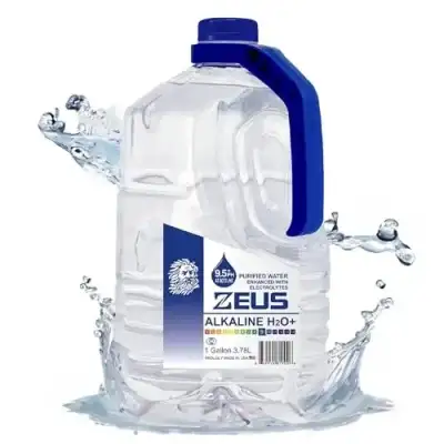 Zeus Alkaline Water Gallon | 9.5 Ph Ionized Water With Electrolytes | Hydration Boost - Premium Drin