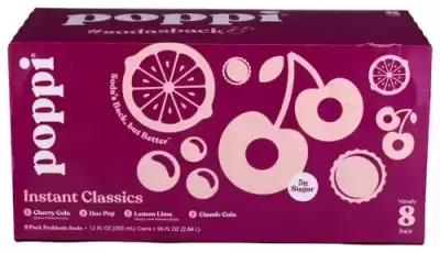 Poppi Classics Variety Prebiotic Soda 8Pk, 12 Fz