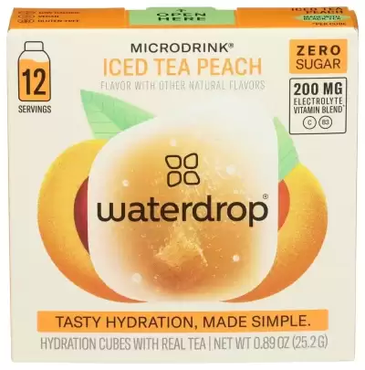 Waterdrop Microdrink Peach Iced Tea - 12Pk Cubes