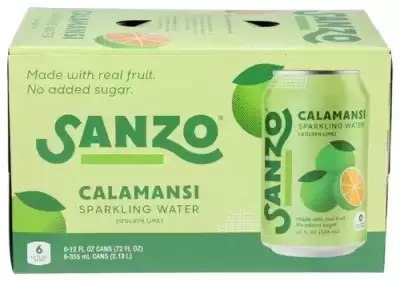 Sanzo, Calamansi Sparkling Water, 72 Oz(Case Of 4)