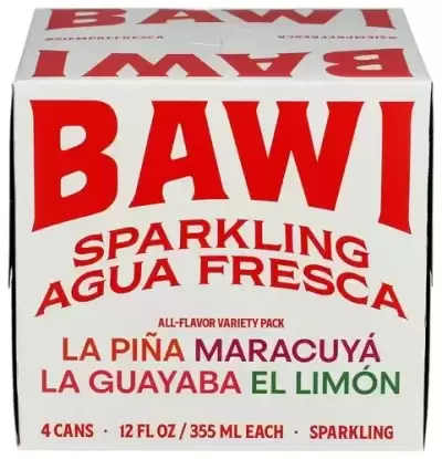 Bawi Sparkling Agua Fresca Sparkling Water, Plant-Based, Low Calorie, Less Sugar, Mexican Drink Made