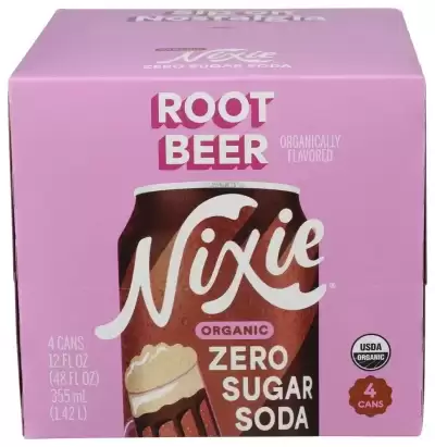 Nixie, Soda Zero Sugar Root Beer Organic, 12 Fl Oz