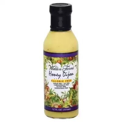 Walden Farms Honey Dijon Salad Dressing | 12 Fl Oz Bottles