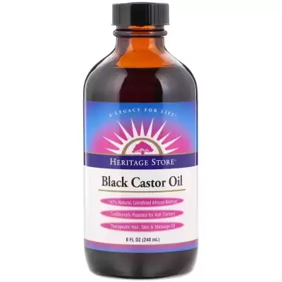 HERITAGE STORE Black Castor Oil Nourishing Hair Treatment - Deep Hydration for Hair Care Skin Care L