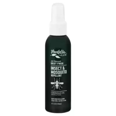 Medella Naturals - All Natural DEET FREE Insect & Mosquito Repellent for Adults Kids & Pets 4oz Pump