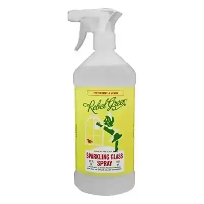 Rebel Green, Glass Cleaner Peppermint and Lemon, 32 Oz