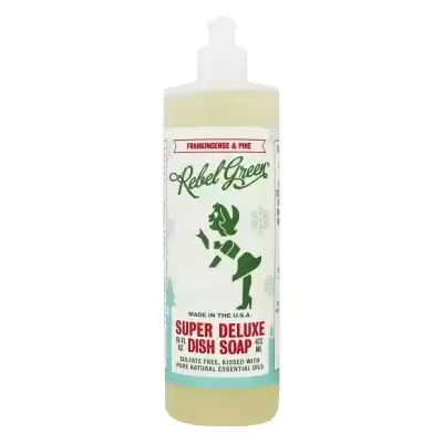 Rebel Green, Super Deluxe Dish Soap Frankincense Pine, 16 Oz