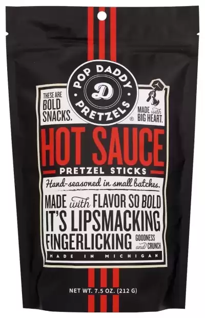 Pop Daddy Popcorn Hot Sauce Seasoned Petzels