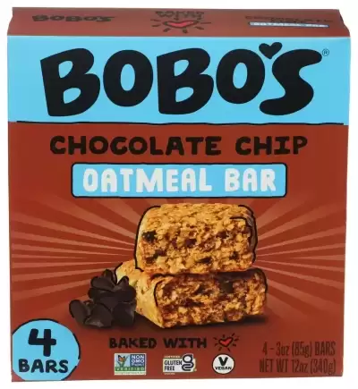 Bobo'S Oat Bars, Vegan Gluten Free Chocolate Chip Oat Bar