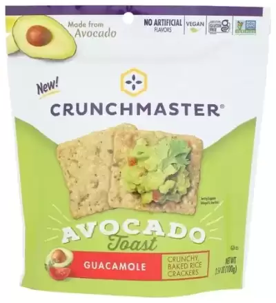 Crunchmaster, Avocado Toast Cracker Guacamole, 3.54 Oz (Case Of 12)
