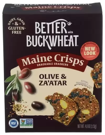 Maine Crisp, Olive And Zaatar Crisps, 4 Oz(Case Of 10)