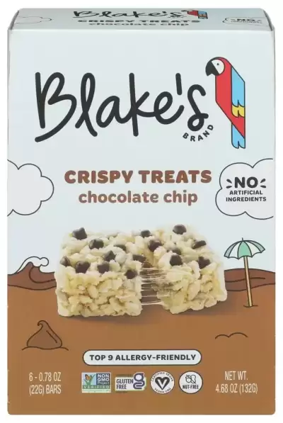 Blakes Seed Based, Crispy Treats Chocolate Chip, 4.68 Oz(Case Of 6)