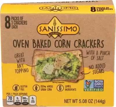 Sanissimo Salmas Oven Baked Corn Crackers