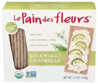 Le Pain Des Fleurs Organic Crispbread Gluten Free Buckwheat 5.3 Oz