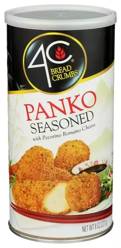 4C Japanese Style Seasoned Panko Bread Crumbs 8 Oz. Canister