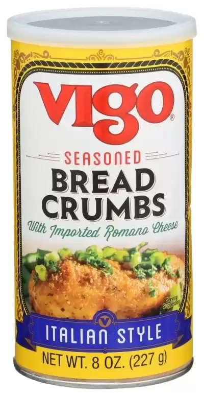 Vigo Seasoned Italian Style Breadcrumbs 8 Oz About 8 Servings Per Container