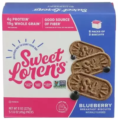 Sweet Loren'S, Breakfast Biscuits, Blueberry, 1.6 Oz (45 G) Each