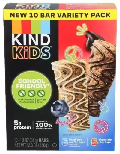 Kind, Blueberry And Chocolate Chip Oat Bar, 1.2 Oz X 10 Count (Case Of 6)
