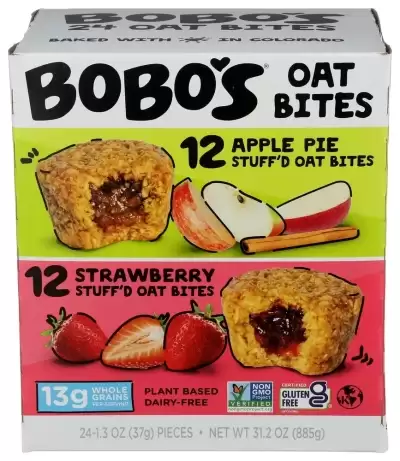 Bobo'S Oat Bar Bites Variety Pack, 1.3 Oz, Pack Of 24 Bars