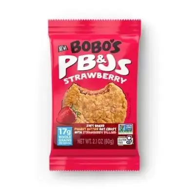 Bobo'S Peanut Butter & Strawberry Jelly Oat Snack, 24 Count, Healthy Everyday Snack, A Satisfying Tr