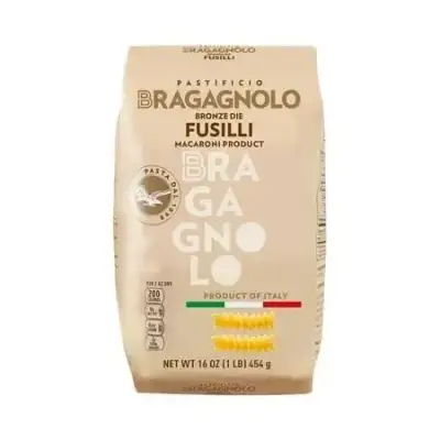 Pastificio Bragagnolo Fusilli 857 Bronze-Drawn 100% Italian Pasta Made With Durum Wheat Semolina Flo