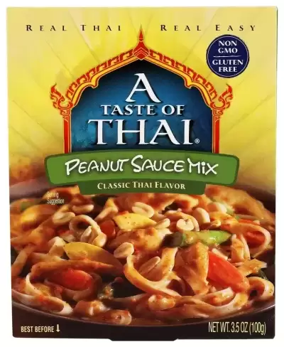 A Taste Of Thai Peanut Sauce Mix Classic Thai Flavor 3.5 Oz