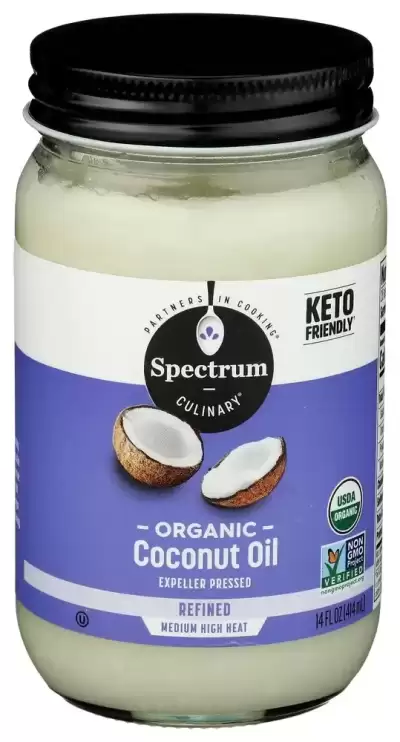 Spectrum Culinary, Organic Coconut Oil, Refined, 14 Fl Oz (414 Ml)