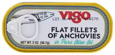 Vigo 76261 2 Oz. Flat Anchovies