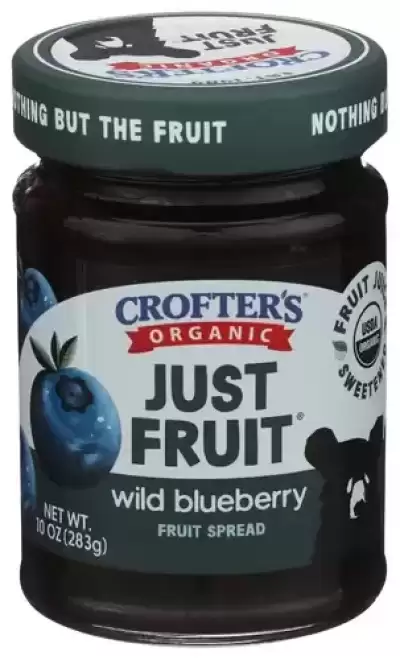 Crofter'S Organic, Organic Just Fruit? Spread, Wild Blueberry, 10 Oz (283 G)