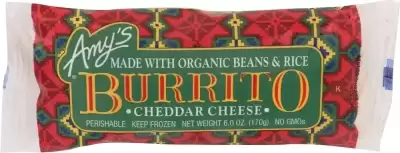 Amy'S Frozen Bean & Cheese Burrito, 6 Oz | Cvs