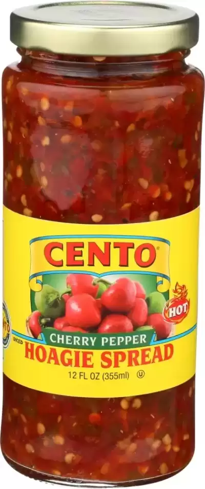 Cento Diced Hot Cherry Peppers 12 Oz